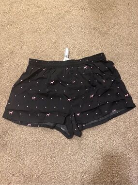 NWT VS Pink Silky Boxy Pajama Sleep Short
